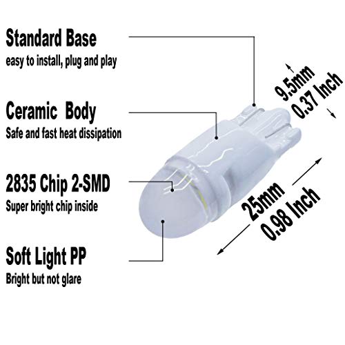 image for Yoper Ice Blue Interior LED Light Kit Compatible with Ford F-150 250 3