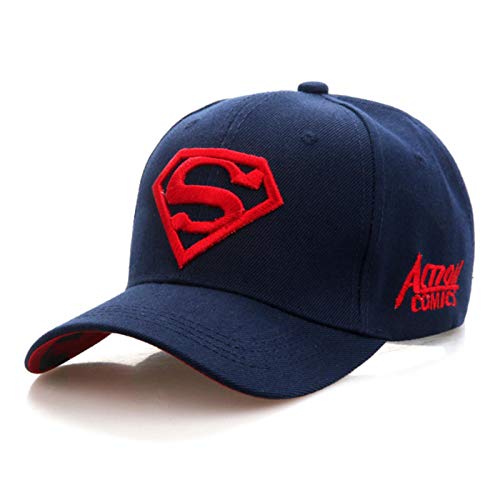 Gorra de béisbol para Hombres y Mujeres Sombrero de Anime Superman Sombrero para Exteriores Sombrero para el Sol