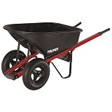 Truper TS6-2W Dual Wheel Steel Wheelbarrow