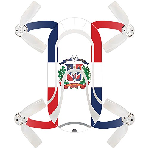 MightySkins Skin Compatible with ZEROTECH Dobby Pocket Drone – Dominican Flag | Protective