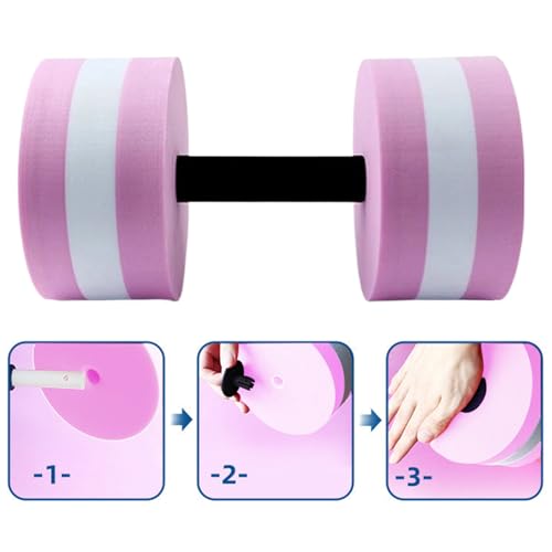 Mancuernas acuáticas de espuma pack de 2 pesas para piscina 7