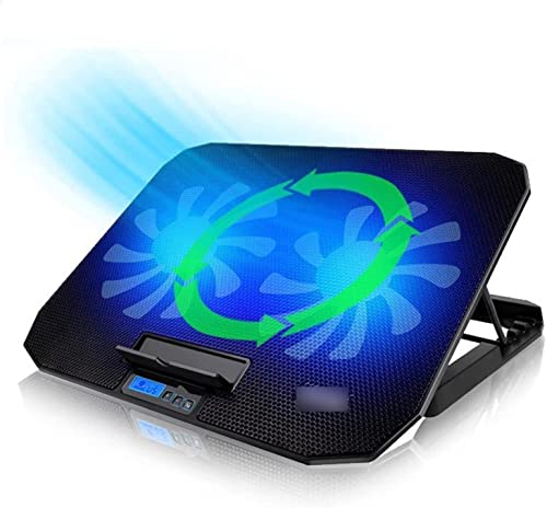 FENGJISUN Base Refrigeradora Portátil 2 Puertos USB, Dos Ventiladores, 12-15,6"