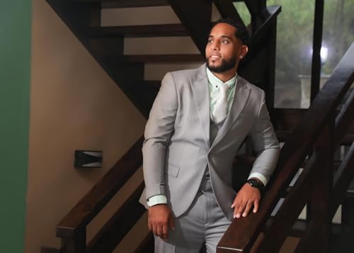 Men's Slim Fit 3-Piece Black Suit Set - Perfect for Wedding, Prom, Business & Formal Occasions4