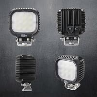 HELLA VALUEFIT S3000 LED-Arbeitsscheinwerfer – mit 3000 Lumen für eine hohe Lichtleistung für Traktoren, LKWs und mehr – 12-48 Volt – 1GA 357 109-002, Lichtscheibe klar (Packung mit 6) – Ansicht 5