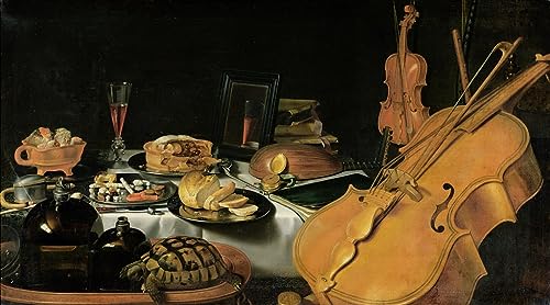Affiche toile Pieter Claesz de qualité supérieure, impression de nature morte musée 60x90