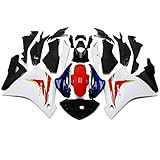 MZYPARTS Motorcycle Injection Fairing Kit Fit for 2011 2012 2013 Honda CBR250R CBR 250R 2011-2014 11 12 13 14 Molding ABS Bodywork Body Frame Panel Cowling Set - Red & White