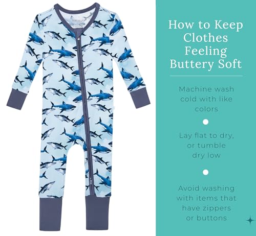 Image of Posh Peanut Convertible Baby Sleepers, Boy Toddlers Footless Pajamas | True To Size Fit With 2-Way Zipper, Convertible Mittens /Footies With Grips, Tagless Gentle Comfort, Easy Care Wash