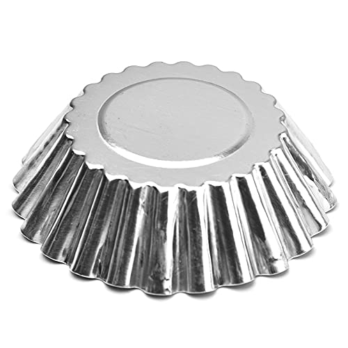 4-Size Aluminum Baking Cup Set (20-Piece) – Egg Tart, Cupcake & Cookie Molds - View #2