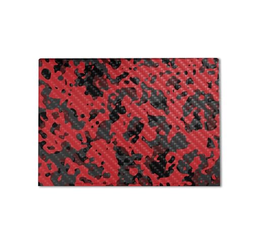 Image of Carbon Fiber Gaming Skin Compatible with HP Envy x360 16 inch (2023) - Red Modern Camo - Premium 3M Vinyl Protective Wrap Decal Cover - Easy to Apply | Crafted in The USA by MightySkins