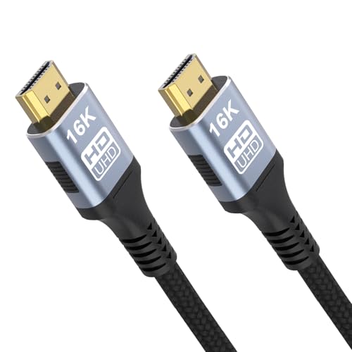 CAKOBLE 2.2 hdmi cable 2m | 96Gbps Ultra High Speed HDMI Cable, 16K 12K/10K 8K 4K@120Hz@240Hz@480Hz| eARC, HDR10+, HDCP 2.2 2.3, Dolby | for hdmi 2.1 cable,Soundbar, PS5, Xbox,Gaming PC, HDTV, Monitor