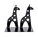HAIXUN Cute Giraff Nonskid Bookends Bookend Art Gift (Black)