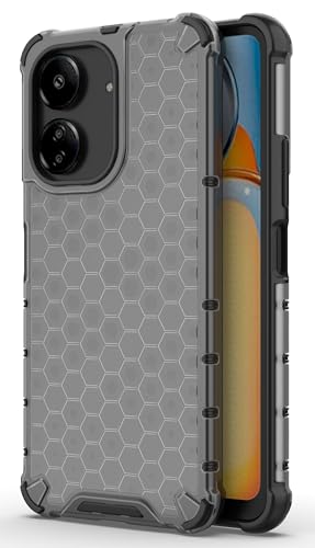 Image of Glasgow Back Case Cover Compatible with [ Poco C65 / Mi Redmi 13C 4G ] (Stylish Design) - Black