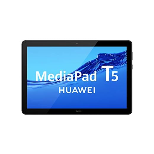 HUAWEI MediaPad T5 - Tablet de 10.1" FullHD (Wifi, RAM de 4GB, ROM de 64GB, Android 8.0, EMUI 8.0), color Negro