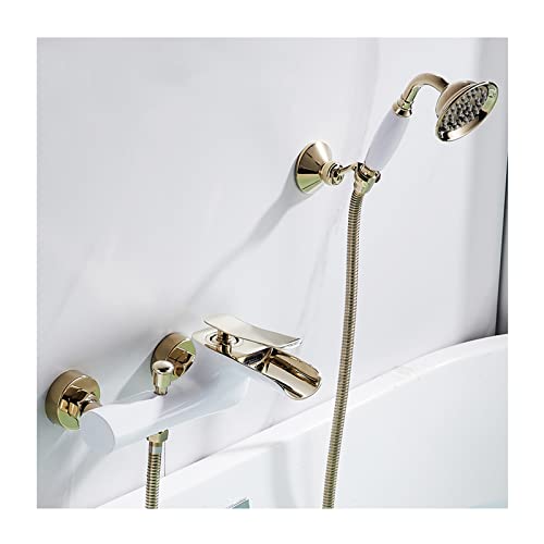 Robinet de baignoire avec douche à main LWX mural pour éviter les fuites