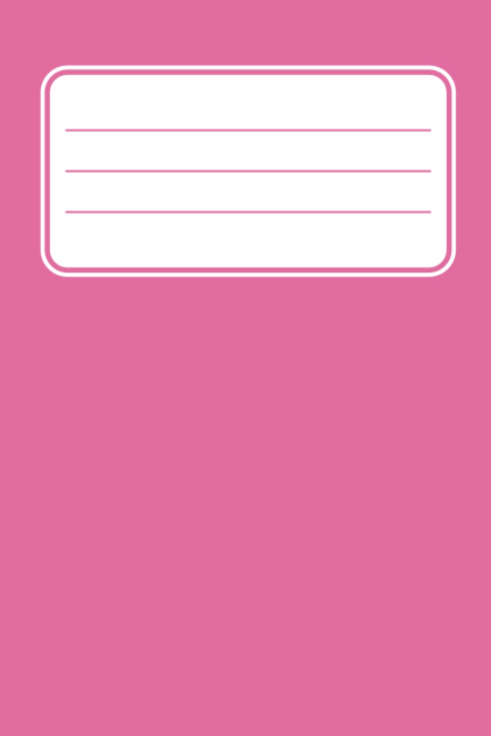 Pink notebook