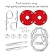 Stainless Steel Car Hood Pins Kit - Car Hood Cover Quick Release Pin for Reducing Shaking - Universal Automotive Exterior Accessories Fit for Most Cars Trucks SUVs (Red)