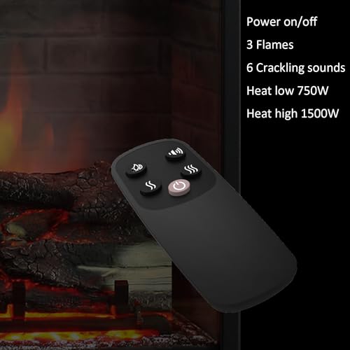 Electric Fireplace Insert with Heater