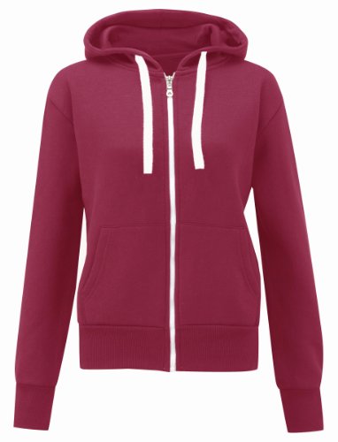 Veste zippée à capuche pour femme Uni - Rose - Fuchsia - 38 Cover