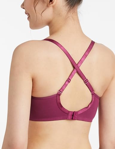 Image of Amazon Brand - Symbol Women's Cotton Stretch Padded Wire Free Medium Coverage T-Shirt Bra