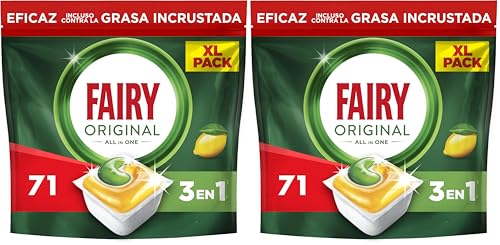 Cápsulas Fairy Original lavavajillas que eliminan la grasa reseca sin necesidad de prelavado