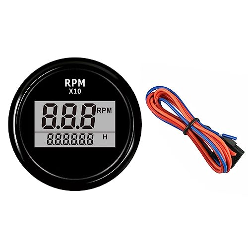 2X Tachymètre Numérique pour Bateaux LED Écran Digital - 5