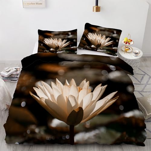 Housse de couette 240 x 260 microfibre parure de lit 3 pièces