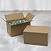Sodissa 7x5x4 Inches Shipping Boxes, Brown Corrugated Cardboard Boxes for Small Bussiness, 25 Pack