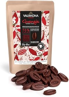 Valrhona Premium French Baking Dark Chocolate Discs (Feves). Classic GUANAJA ...