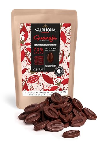 Valrhona Premium French Baking Dark Chocolate Discs (Feves)