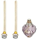 Horktrust 2 pezzi stoppino per lampade catalitiche 18 mm, stoppino di ricambio con anello metallico per bruciatore catalitico, ideale per aromaterapia e purificazione dell