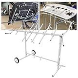 Auto Body Paint Stand, 360° Rotatable Heavy Duty Car Body Paint Rack Panel Tree Panel Holder, Universal Rotating Parts Working Stand for Automotive Bumpers Fenders Doors Hoods Works