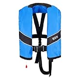 Automatic Inflatable Life Jacket, Preserver PFD for Kids,Life Vest for Kid,Supports Weight up to 160 pounds(YSH725) (Blue)