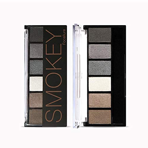 PRIAANSHA Focallure Smokey Eyeshadow Palette,Rich Colors with Silky Texture, Glamorous Eye Colors with Shimmer, Matte and Metallic Finish, Long Lasting, SMOKEYFA06#2