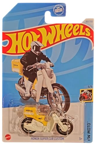 Image of Hot Wheels Car Ages 3 and Up (Honda Super Cub Custom Multicolor)