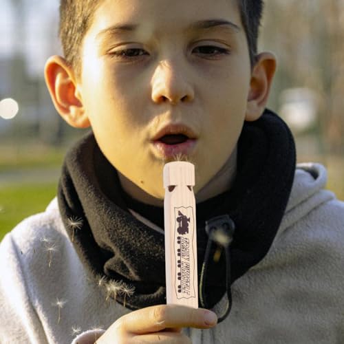 TOYANDONA Holzzug Pfeife Kinder Musikinstrument Spielzeug Pfeife Zug Wood Train Whistle - Holzpfeife Zug Whistle FüR Geburtstag, Weihnachten, Karneval, 18.8*3.4*3.4cm