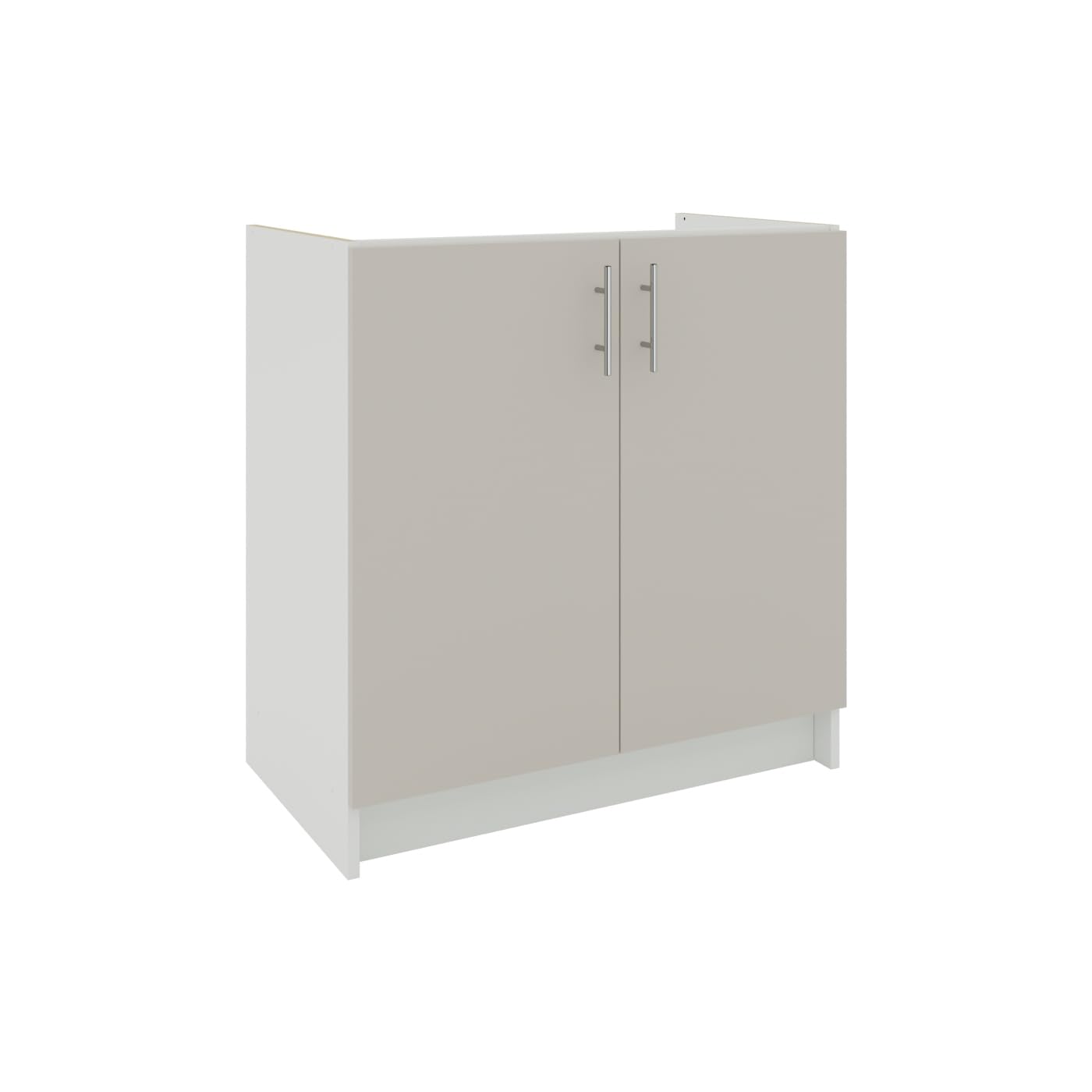 JD Greta Fixed Height 800mm Kitchen Sink Base Cabinet Floor Unit (Without Worktop) – Cashmere Matt