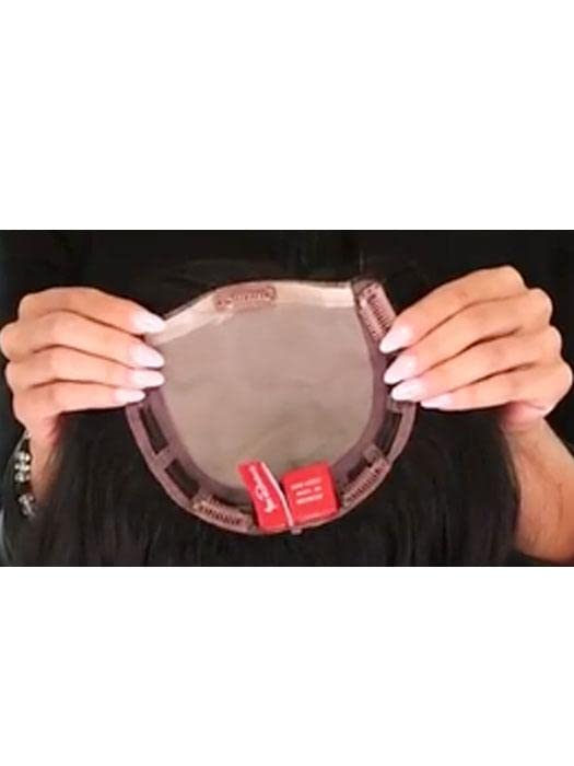 Miniatura 7 de Top Wave 18 pulgadas largo ondulado Jon Renau mujer Topper doble monofilamento base clip en la postizo Easihair Color 1426