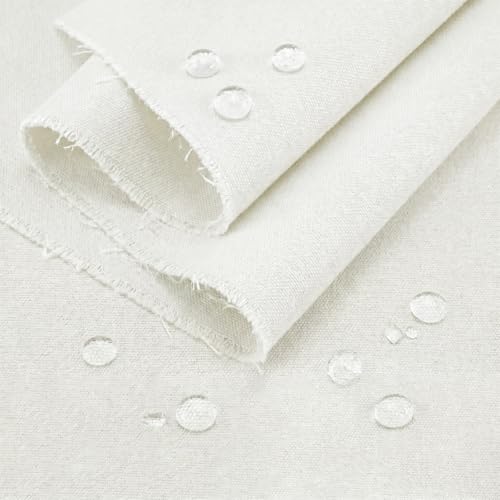 Q&J Fabric Co. water resistant white canvas