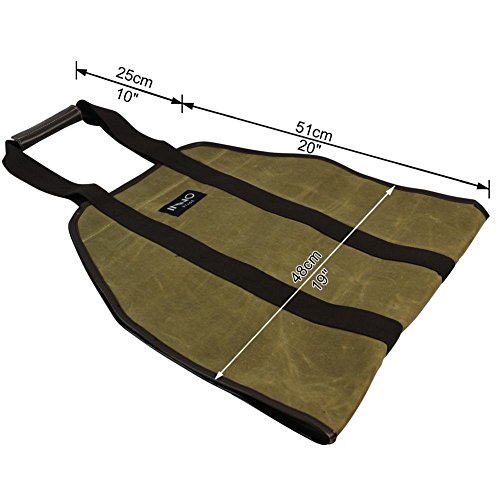Innostage Firewood Log Carrier Tote Bag, 40"X19" Endless Hay Hauling Of Fireplace Wood Stove Accessories For Outdoor Camping #TOP4