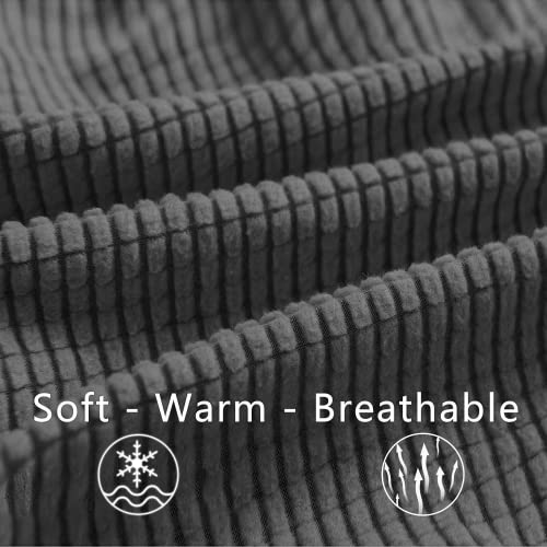 Aujoy Chair Cover Stretch 1-Piece Couch Slipcover Jacquard Spandex Fabric Sofa Furniture Protector With Anti-Slip Foams (Chair, Dark Gray) #TOP3