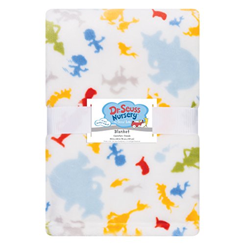 Trend Lab Plush Baby Blanket, Multi Dr. Seuss Friends