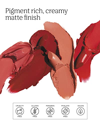 Pdl Cosmetics By Patricia De León | High Powered Lipstick (Fearless) | Intensely Colored Mauve Matte Finish Lipsticks | Long Lasting Hydrating Formula, Creamy Texture For Weightless Coverage | Vegan | Cruelty-Free| .14 Oz #TOP2