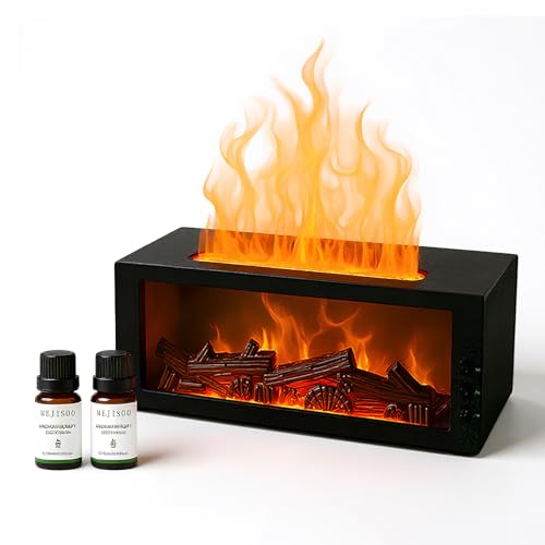 Difusor aromático eléctrico Fireplace Flame con humidificador y control remoto miniatura 1