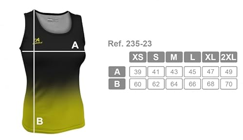 Asioka Camiseta Tirantes Mujer Deporte Tenerife Mesh, Ideal para Running, Gym, Fitness y Deportes,