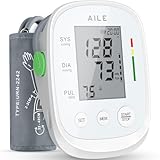 Blood Pressure Monitor, AILE Blood Pressure Machine Upper Arm Large Cuff(8.7'-16.5'), High Automatic Blood Pressure Monitors Cuff for Home Use, (BP) Manual Arm Blood Pressure Monitors, 2 * 99 Memory