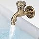Vintage Wasserhahn Einzelner Kalter Wasserhahn Antik Drache Legierung Wasserhahn 1/2 Waschtischarmatur für Garten Badezimmer Küche Toilette zur Wandmontage (E)