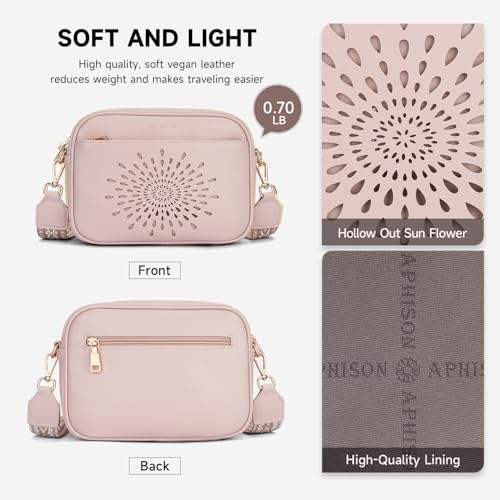 Image of APHISON Crossbody Bags for Women Trendy,Vegan Leather Small Crossbody Purses Shoulder Handbags with Adjustable Strap