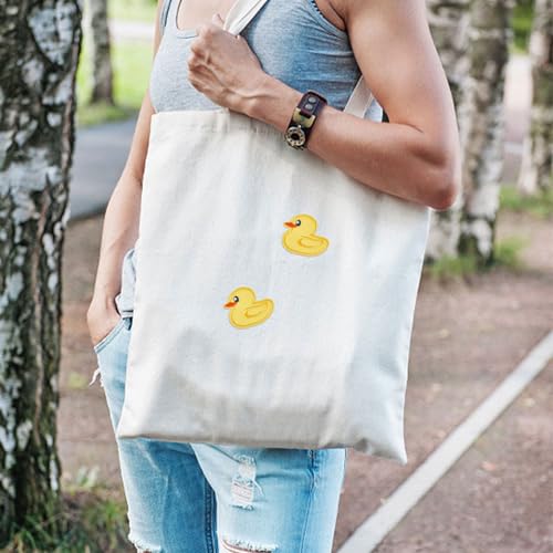 beinkmake 20Pcs Duck Iron on Patches Applique Cute Yellow Embroidered Patches Tiny Appliques Sticker Decorations for Clothes Jeans Dress Jackets DIY Sewing Bags - Image 5