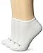 No Nonsense Women's Ahh Said The Foot No Show Cushioned Sock 3 Pair Pack, White, Shoe Size 4-10