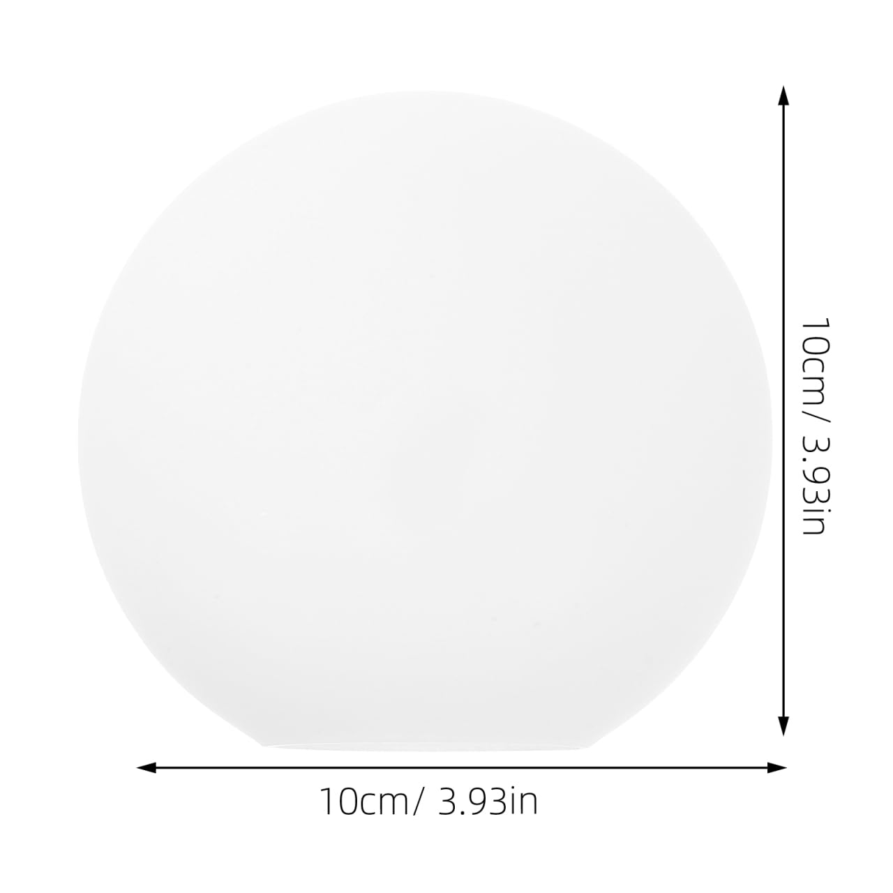 Alipis Frosted Glass Globe Lampshade 3.94In Round Textured Ceiling Lamp Shade Replacement for Pendant Light Chandelier Wall Sconce Indoor Decor - Image 2